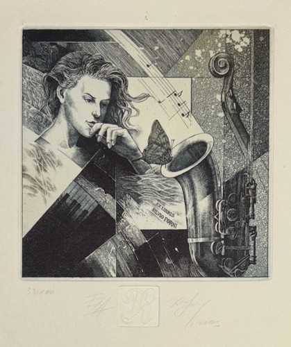 Hristo naidenov exlibris for - hristo,