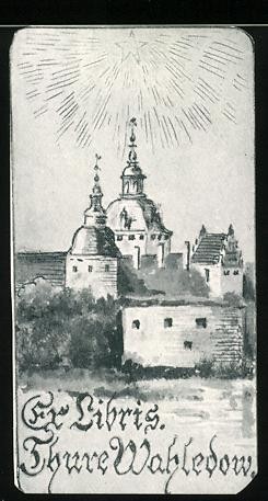 Exlibris thure wahledow - exlibris, wahledow,