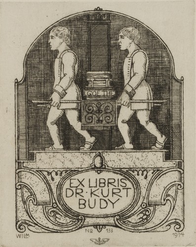 Wilm exlibris - wilm, (1887-1947),