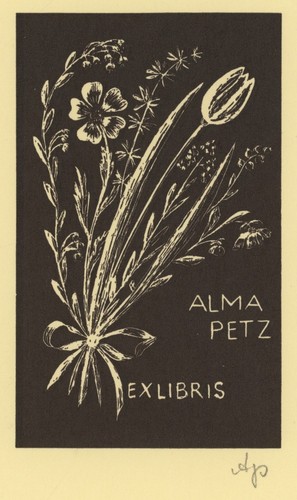 Exlibris alma petz - exlibris,