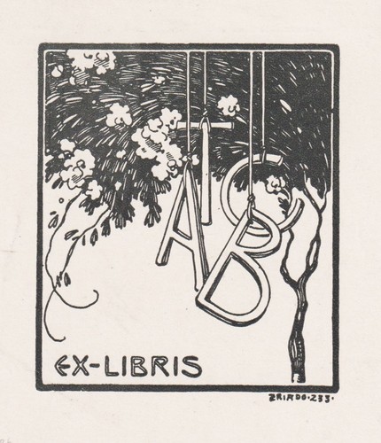 Exlibris jose triado t - exlibris, c