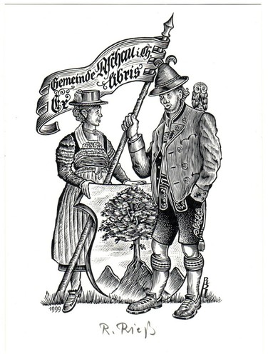 Rudolf riess exlibris der - riess:,