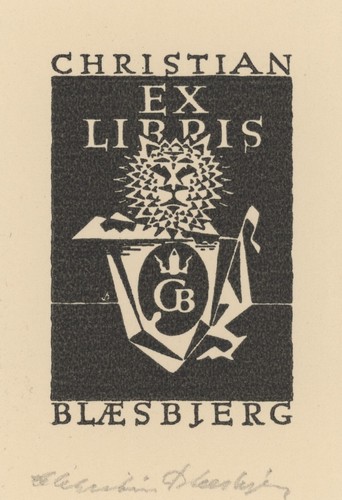 Christian blaesbjerg exlibris - christian,