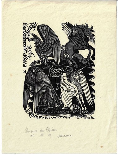Bruno osimo exlibris für - exlibris,
