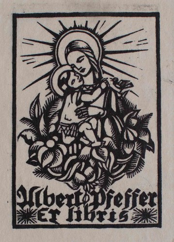 Exlibris madonna maria - madonna,
