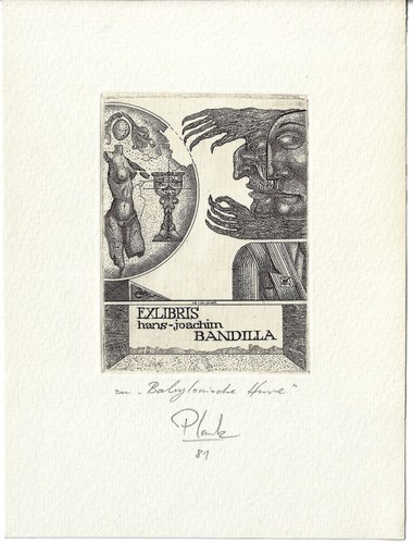 Heinz plank exlibris für - heinz, plank:
