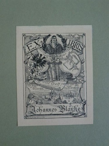 Exlibris für johannes blanke - exlibris,