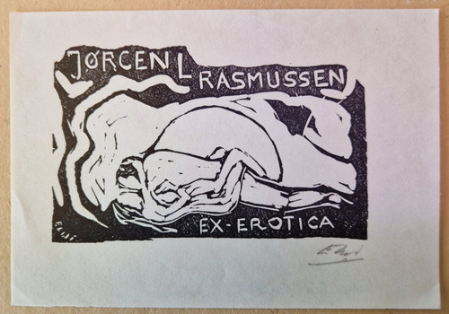 Börge elwi carlson exlibris - börge,