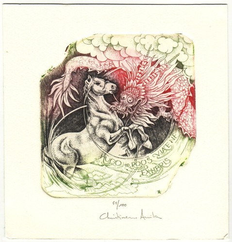 Anita christiaens exlibris - anita, christiaens: