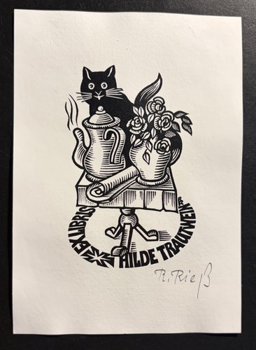 Libris katze auf tisch - katze,