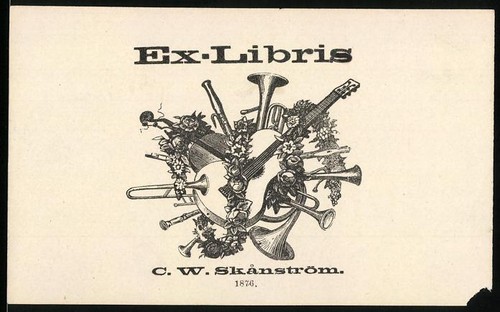 Exlibris skanström - w.,