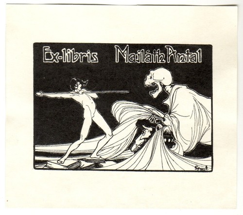 Antal györgy exlibris für - antal,