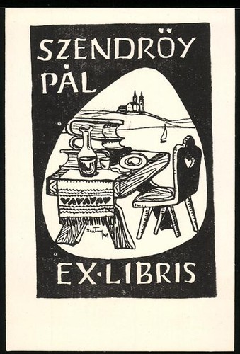 Exlibris pal szendröy - pal,
