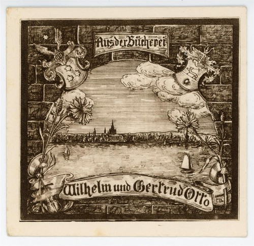 Exlibris wilhelm gertrud otto - wilhelm, gertrud-otto
