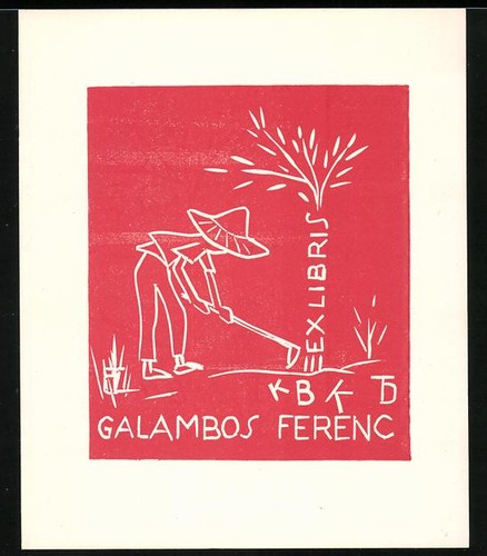 Exlibris galambos ferenc - exlibris,
