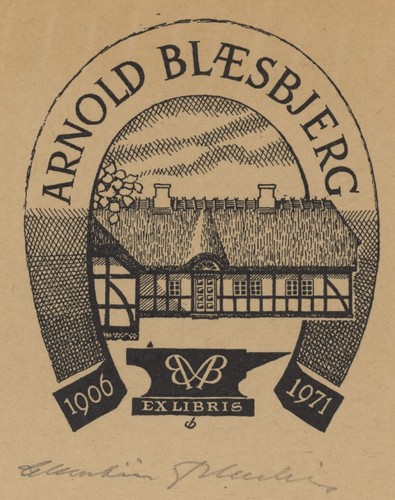 Christian blaesbjerg exlibris - blaesbjerg,