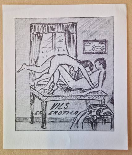 Börge elwi carlson exlibris - börge,