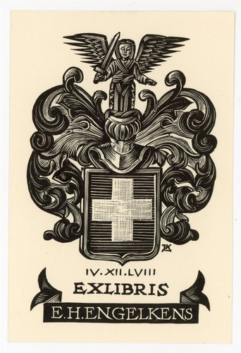Exlibris engelkens heraldik - exlibris,