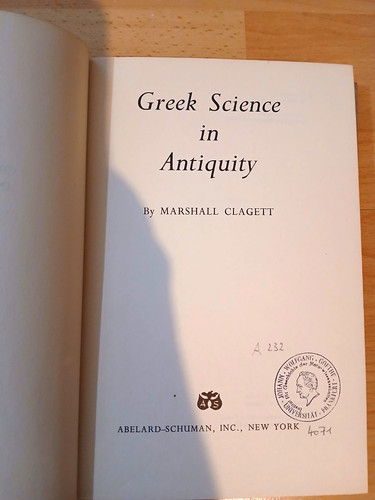 Greek science antiquity - in, –