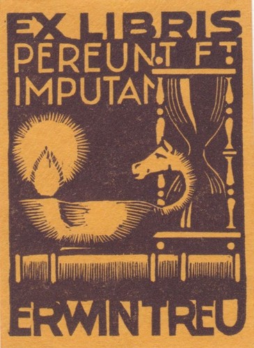 Exlibris bookplate klischee - exlibris,