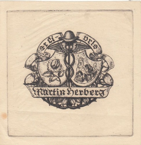 Exlibris bookplate radierung - exlibris,