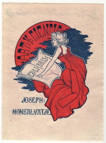 Rossend aubert cros - rossend, exlibris
