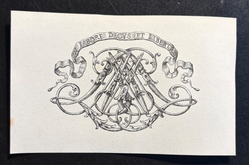 Exlibris monogramm in labore - in,