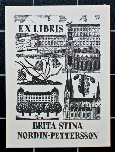 Olle hagdahl exlibris - hagdahl,
