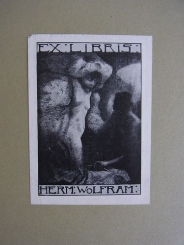 Exlibris für hermann wolfram - exlibris,