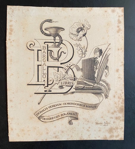 Exlibris medizin henry - exlibris, henry-andré