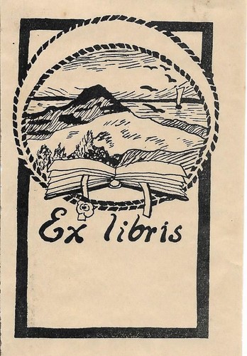Original druck exlibris - original,