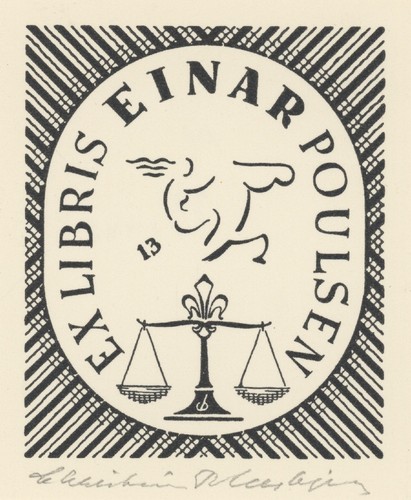 Christian blaesbjerg exlibris - blaesbjerg,