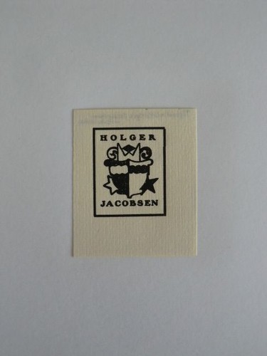 Exlibris holger jacobsen - exlibris,