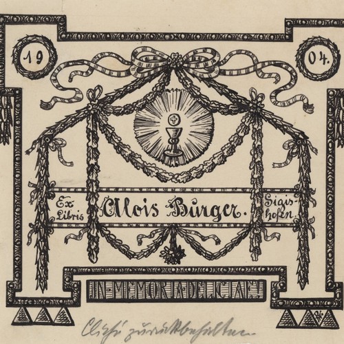 Exlibris zeichnung historisch - exlibris,