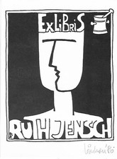Original Grafik Exlibris: Ruth