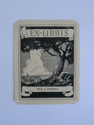 Exlibris für max peisker - exlibris, a.