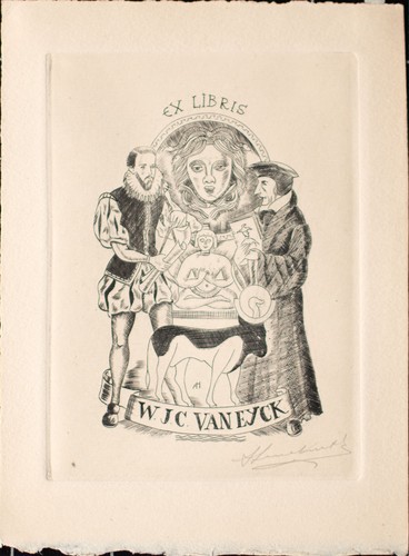 Antoon herckenrath exlibris - antoon, w
