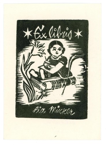 Exlibris lia mikker - exlibris,