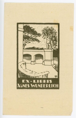 Exlibris agnes wunderlich - agnes,