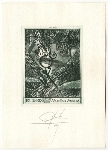 Heinz plank exlibris für - heinz, plank: