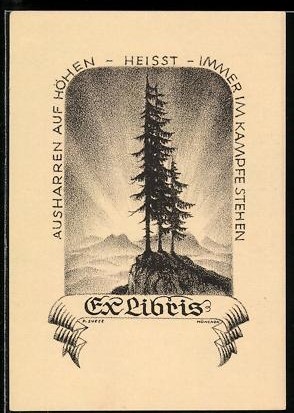 Exlibris mit motiv - exlibris, auf