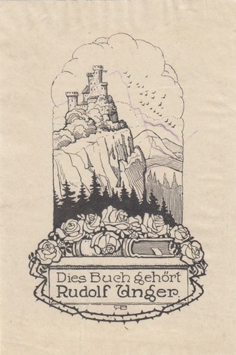 Exlibris bookplate klischee - exlibris,