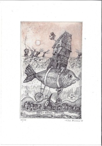 Eva bruszis exlibris - eva, für