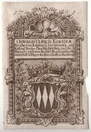 Anonym exlibris für oswald - anonym:,