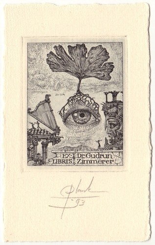 Heinz plank exlibris für - heinz, plank: