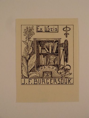 Exlibris für burgersdijk - j.f.,