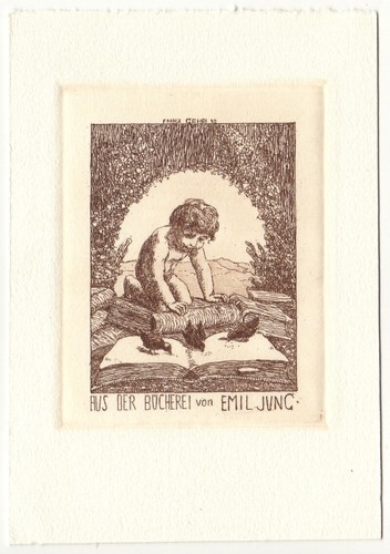 Franz gehri exlibris vor emil - gehri:,