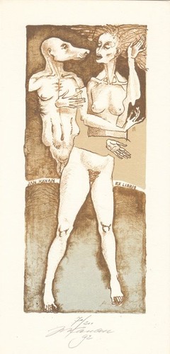 Exlibris bookplate - exlibris,