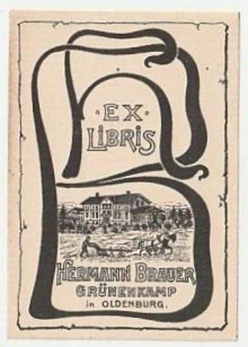 Anonym exlibris für - exlibris, hermann
