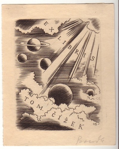 Cyril bouda exlibris für - cyril,
